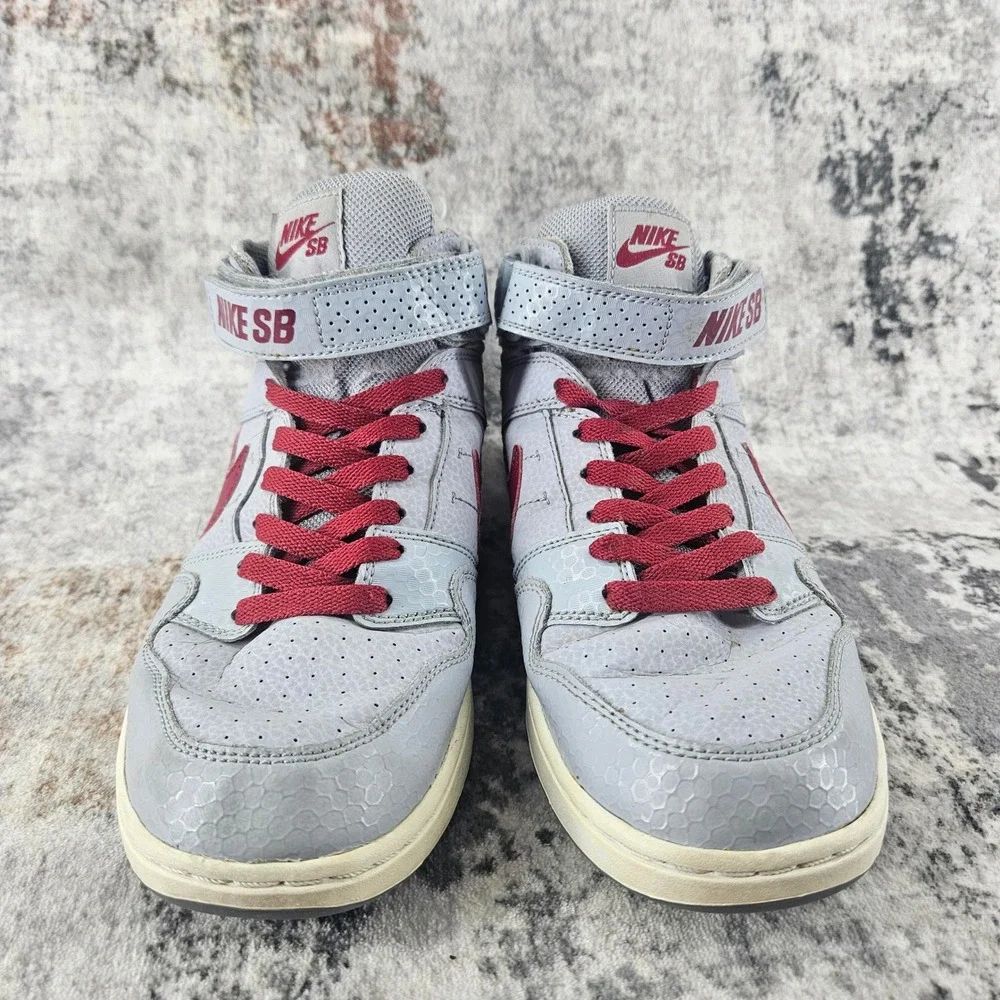 Nike Morgan Jr Skateboarding SB Shoes Youth 7 Womens 8.5 Gray‎ High Top Lace Up